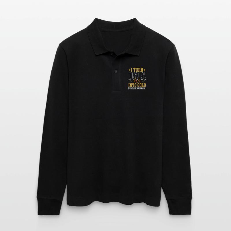 Statistics, Data Processing, Data Science Stanley/Stella Organic Unisex Long-Sleeved Polo Shirt Prepster