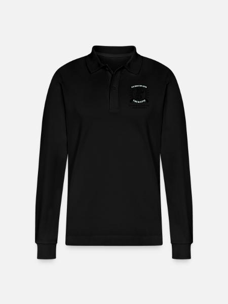 Cuxhaven Duhnen - Stanley/Stella Unisex Bio-Langarm-Poloshirt Prepster - Schwarz