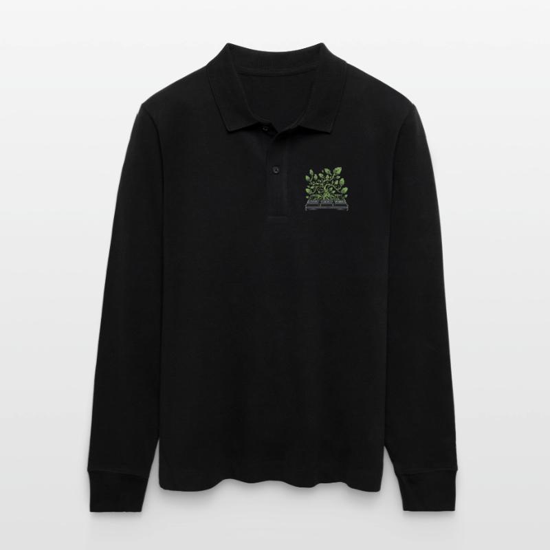 ctrl alt plant Garten Design Stanley/Stella Unisex Bio-Langarm-Poloshirt Prepster