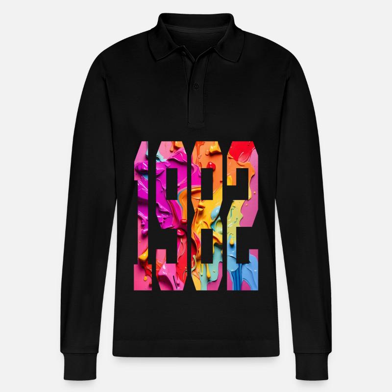 BUNT 44E ANNIVERSAIRE 1982 - Polo à manches longues bio PREPSTER Stanley/Stella Unisexe - noir