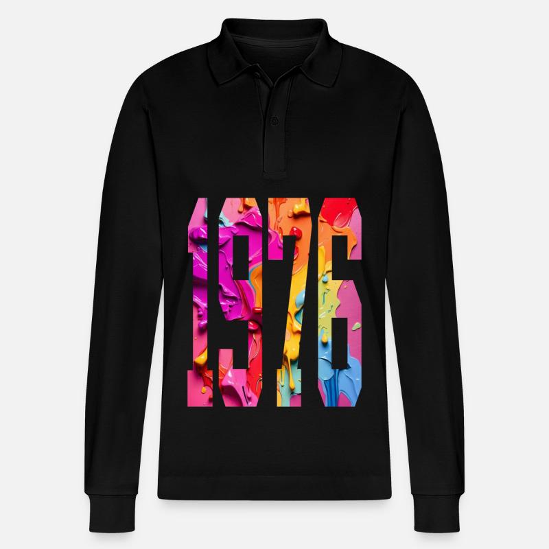 BUNT 50E ANNIVERSAIRE 1976 - Polo à manches longues bio PREPSTER Stanley/Stella Unisexe - noir