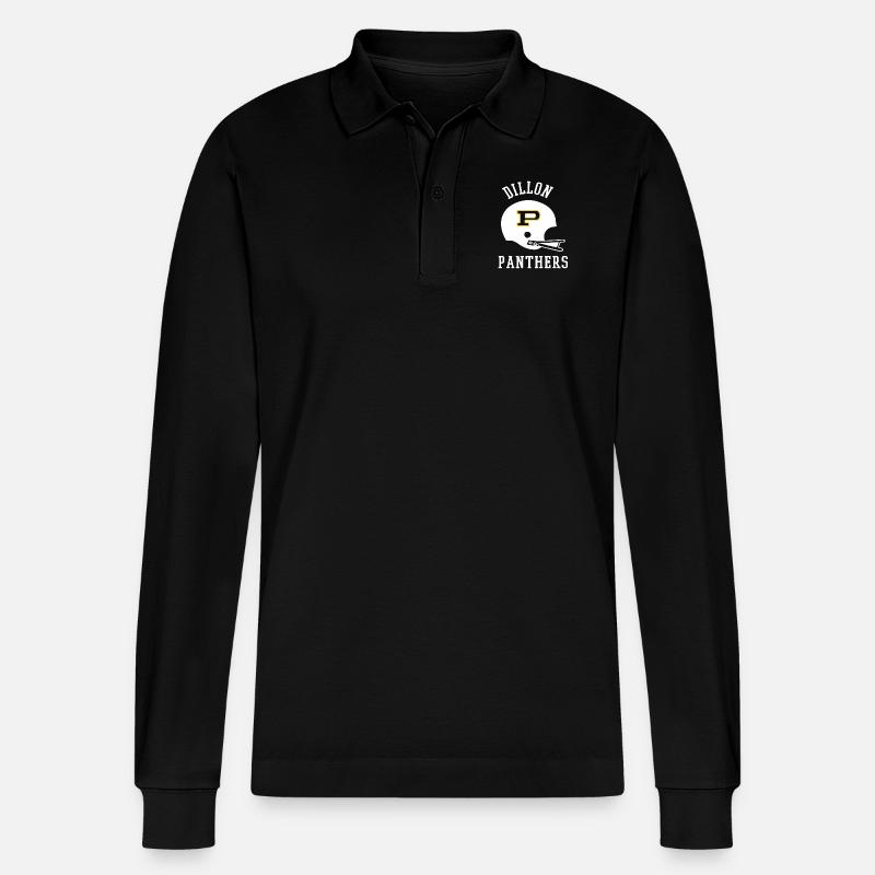 dillon panthers - Stanley/Stella Unisex Bio-Langarm-Poloshirt Prepster - Schwarz