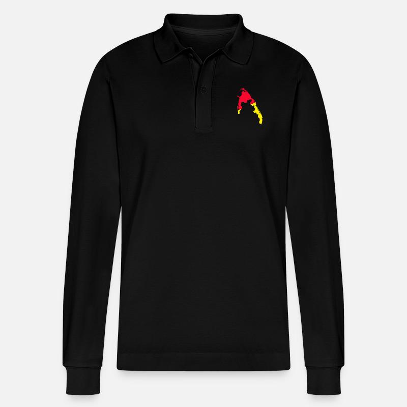eemap.png - Stanley/Stella Unisex Bio-Langarm-Poloshirt Prepster - Schwarz
