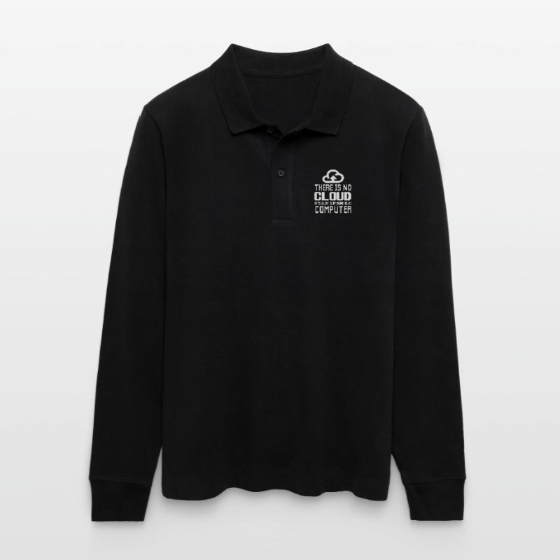 There is no Cloud it's just someone else Computer Stanley/Stella Unisex Bio-Langarm-Poloshirt Prepster