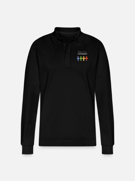 Kinder Babysprüche Kindergarten - Stanley/Stella Unisex Bio-Langarm-Poloshirt Prepster - Schwarz