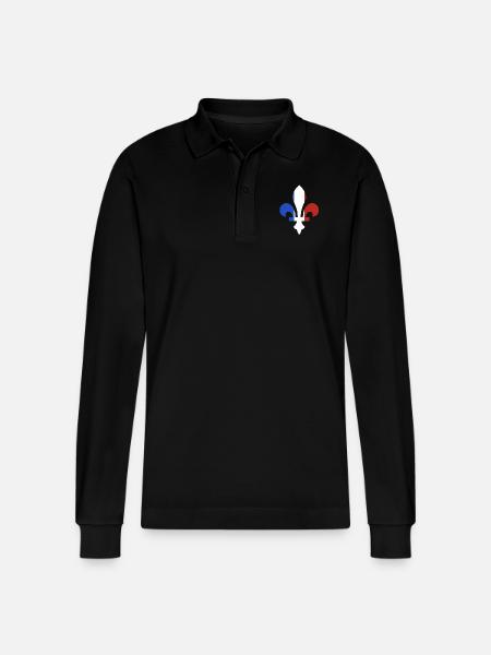 lys bbr - Polo à manches longues bio PREPSTER Stanley/Stella Unisexe - noir