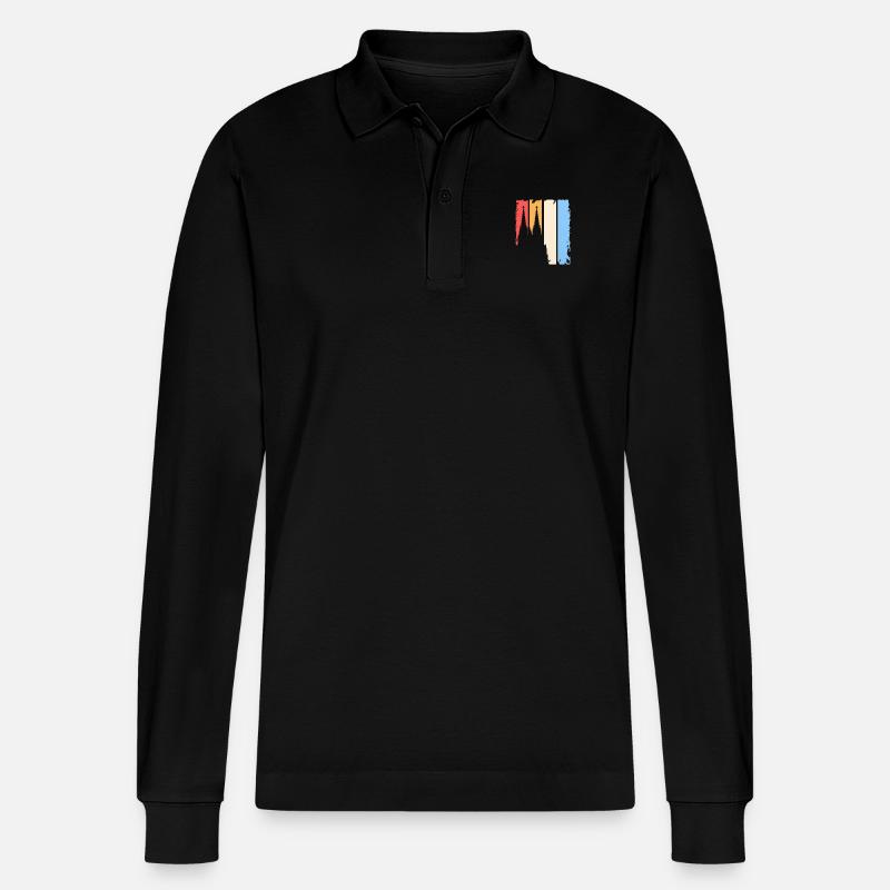 Vinatge Ko ln - Stanley/Stella Unisex Bio-Langarm-Poloshirt Prepster - Schwarz