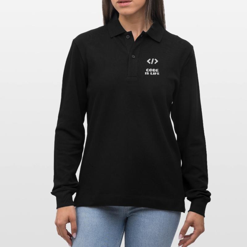 coding programmieren Programmierer Geschenk idee Stanley/Stella Unisex Bio-Langarm-Poloshirt Prepster