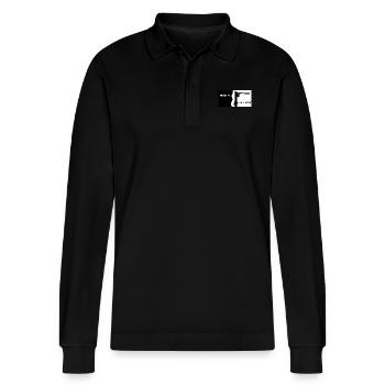 CS GO jeu PC - Polo à manches longues bio PREPSTER Stanley/Stella Unisexe - noir - Devant - Anna (173cm) & Nico (186cm)
