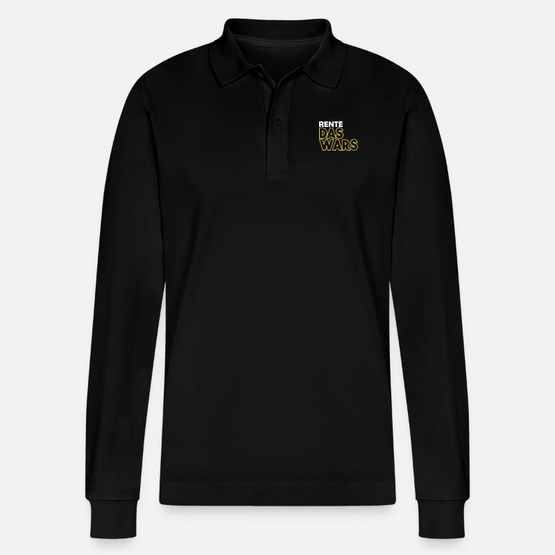 RENTE DAS WARS - Stanley/Stella Unisex Bio-Langarm-Poloshirt Prepster - Schwarz