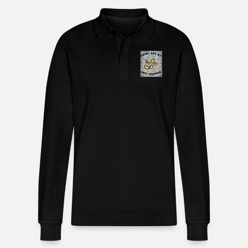 Chips - Stanley/Stella Unisex Bio-Langarm-Poloshirt Prepster - Schwarz