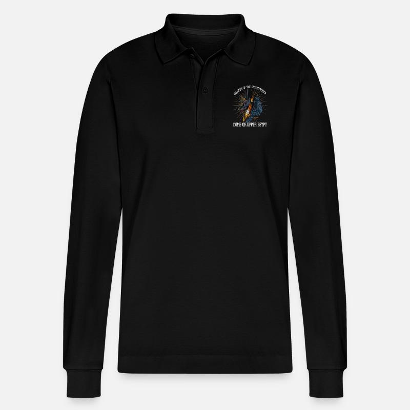 Déesse égyptienne anupet - Polo à manches longues bio PREPSTER Stanley/Stella Unisexe - noir