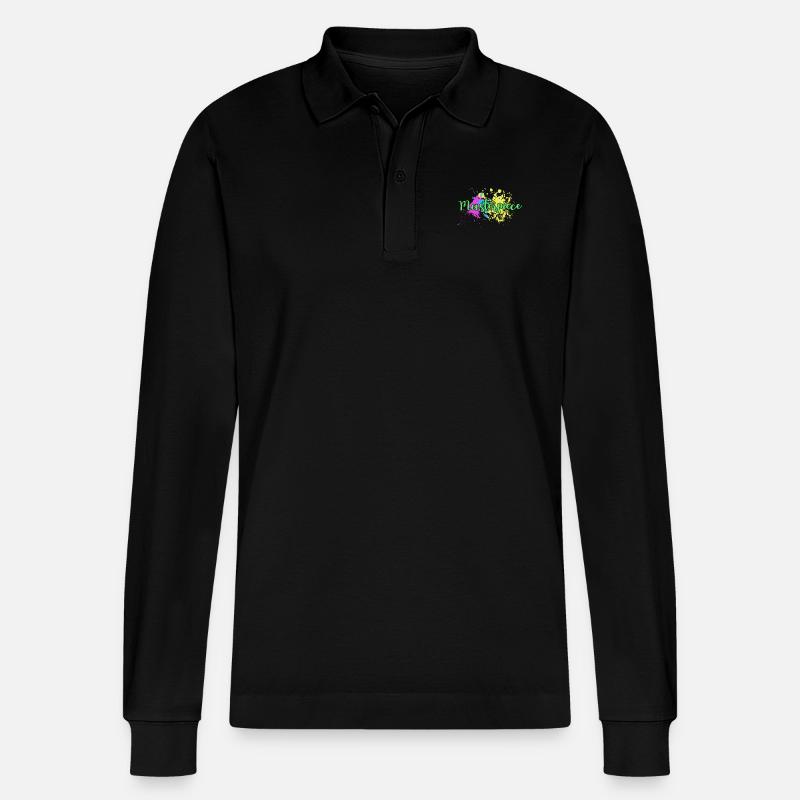 Painter masterpiece - Painter's masterpiece - Stanley/Stella Organic Unisex Long-Sleeved Polo Shirt Prepster - black