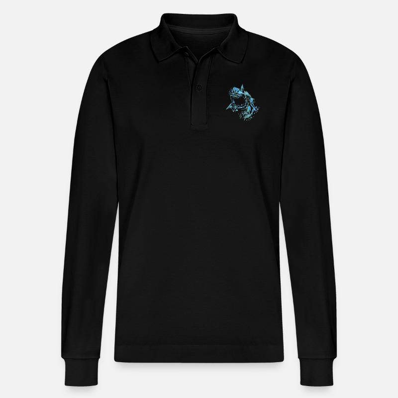 Hai - Stanley/Stella Unisex Bio-Langarm-Poloshirt Prepster - Schwarz