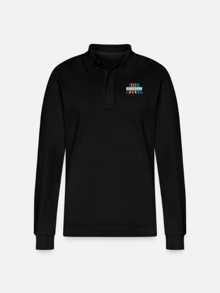 Karlsruherin Karlsruher Karlsruhe - Stanley/Stella Organic Unisex Long-Sleeved Polo Shirt Prepster - black