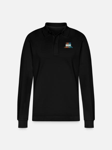 Mainzerin Mainzer Mainz - Stanley/Stella Organic Unisex Long-Sleeved Polo Shirt Prepster - black