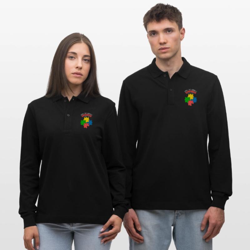 Même les puzzles les plus difficiles ont une pièce de solution Jig Polo à manches longues bio PREPSTER Stanley/Stella Unisexe