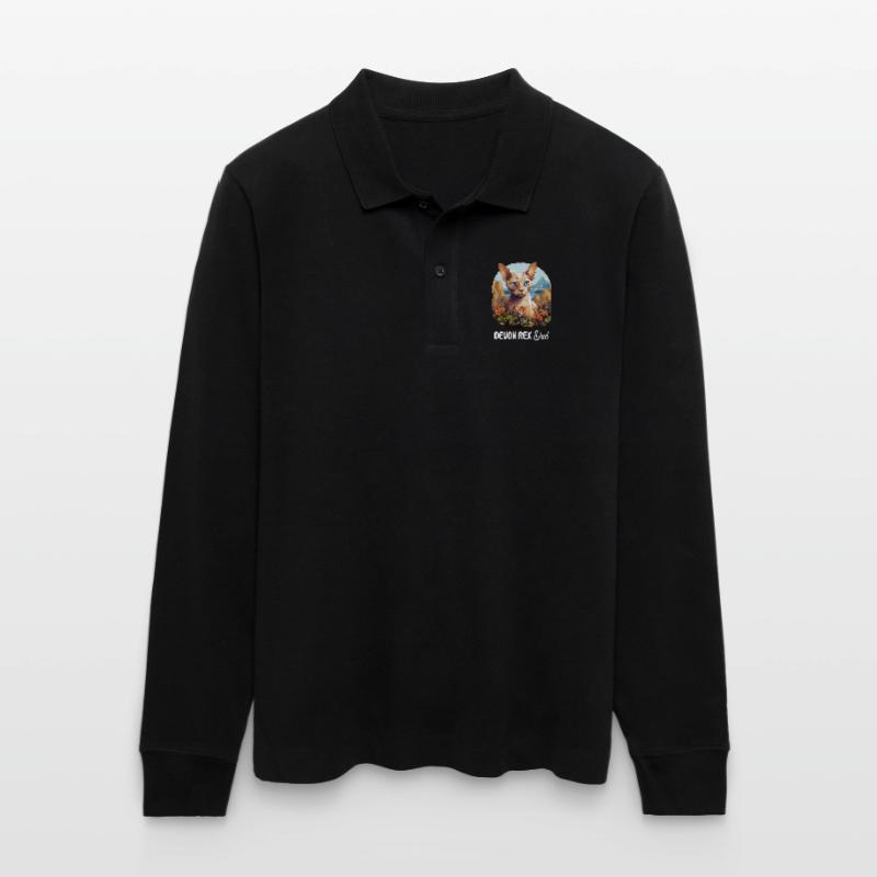 Chaton Devon Rex Chat Devon Rex Polo à manches longues bio PREPSTER Stanley/Stella Unisexe