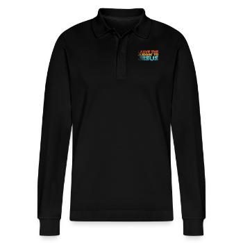 Überlassen Sie das Urteil Jesus - Stanley/Stella Unisex Bio-Langarm-Poloshirt Prepster - Schwarz - Vorne - Anna (173cm) & Nico (186cm)
