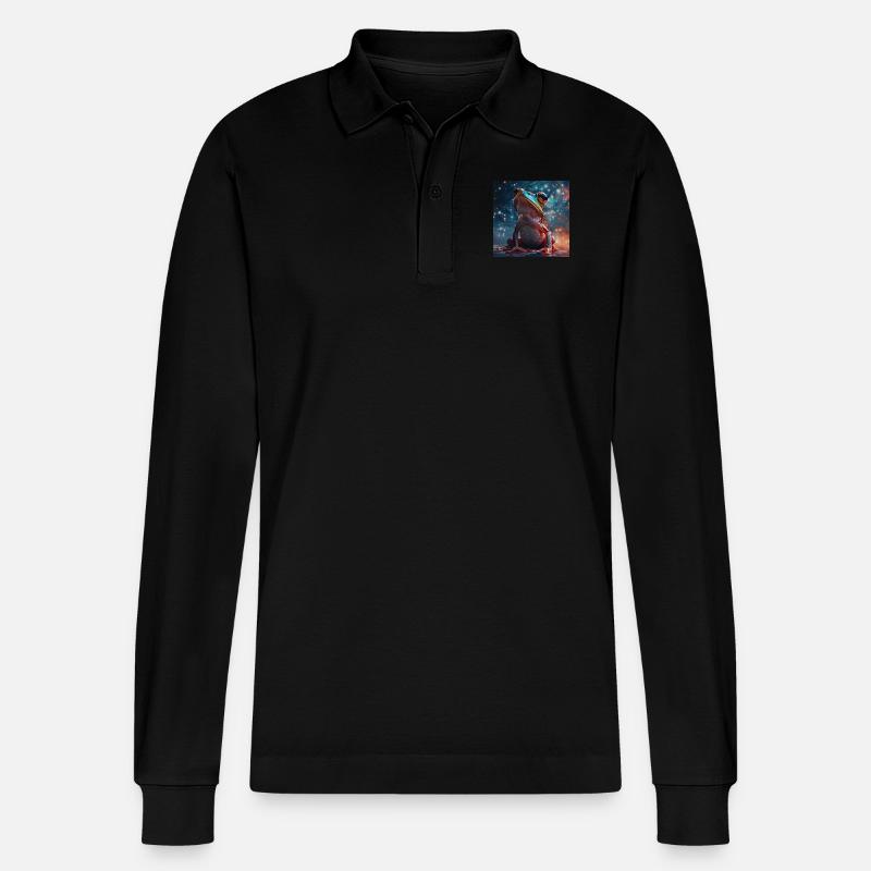Frosch - Stanley/Stella Unisex Bio-Langarm-Poloshirt Prepster - Schwarz