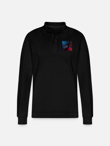 Klavier - Stanley/Stella Unisex Bio-Langarm-Poloshirt Prepster - Schwarz