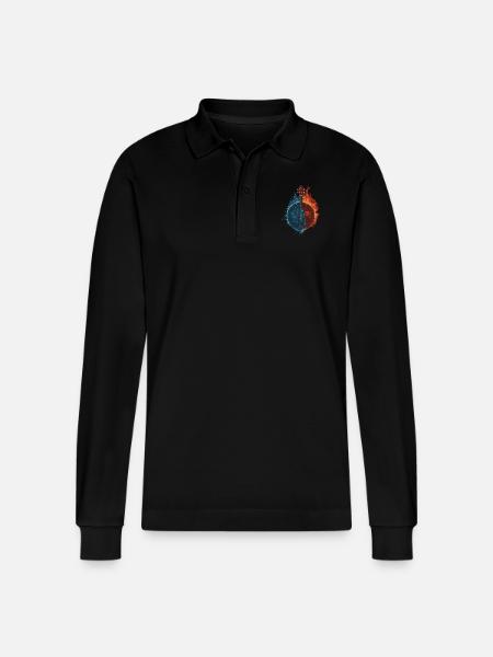 Banjo - Stanley/Stella Unisex Bio-Langarm-Poloshirt Prepster - Schwarz