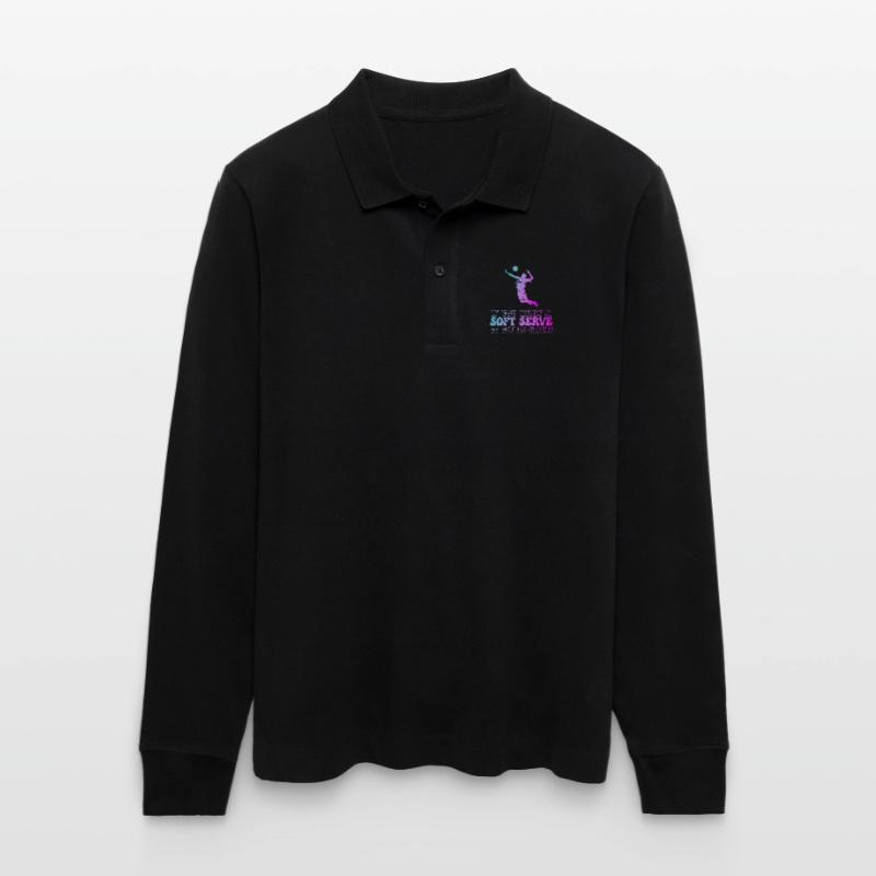 Wenn Sie ein Softeis wollen, holen Sie sich Eis Stanley/Stella Unisex Bio-Langarm-Poloshirt Prepster