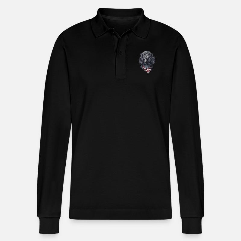 Cocker Spaniel - Stanley/Stella Unisex Bio-Langarm-Poloshirt Prepster - Schwarz