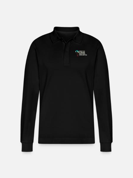 Über den Wolken Paramotor-Enthusiast - Stanley/Stella Unisex Bio-Langarm-Poloshirt Prepster - Schwarz