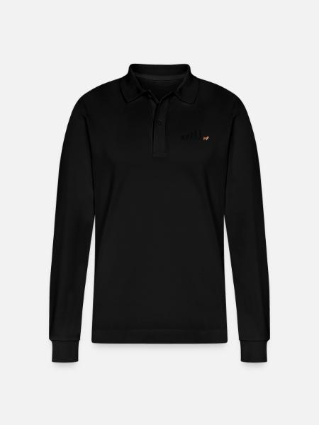 Havanese - Stanley/Stella Organic Unisex Long-Sleeved Polo Shirt Prepster - black