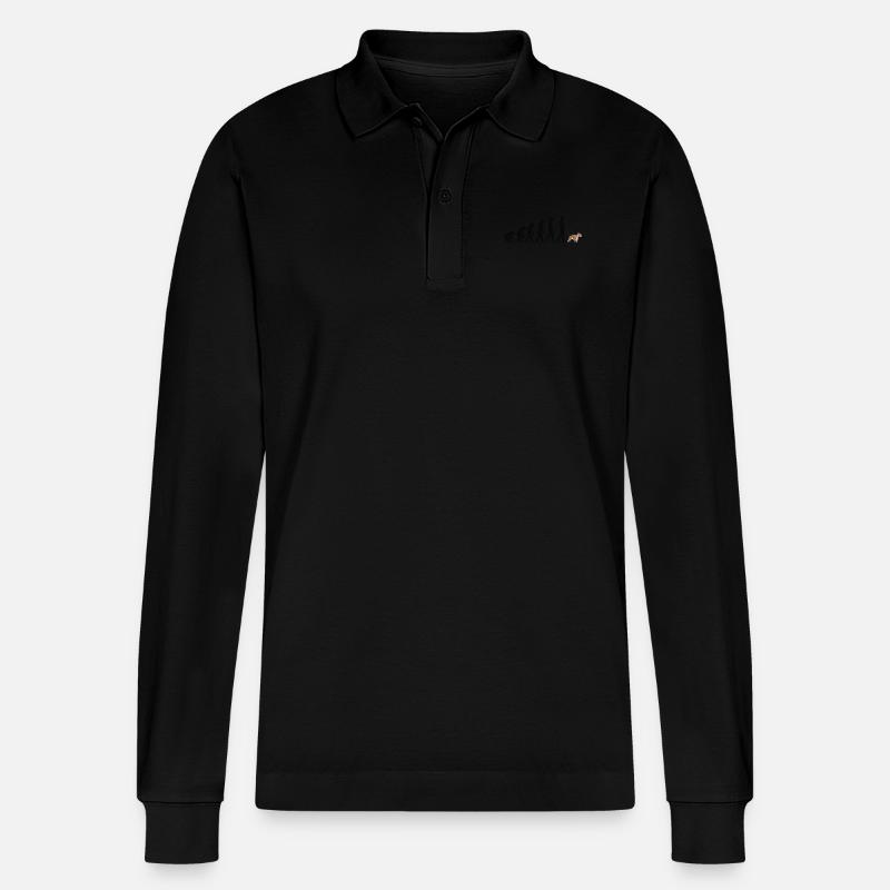 Bullterrier - Stanley/Stella Unisex Bio-Langarm-Poloshirt Prepster - Schwarz