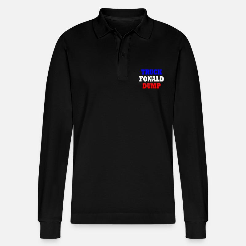 truck fonald dump - Stanley/Stella Unisex Bio-Langarm-Poloshirt Prepster - Schwarz