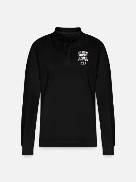 LISA - Stanley/Stella Unisex Bio-Langarm-Poloshirt Prepster - Schwarz