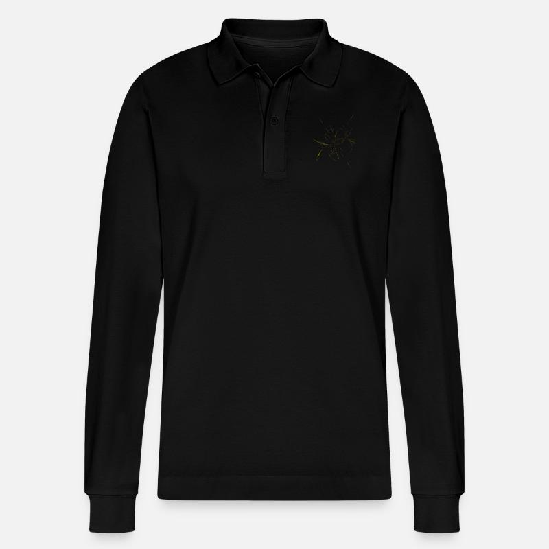 Firework Gold - Polo à manches longues bio PREPSTER Stanley/Stella Unisexe - noir