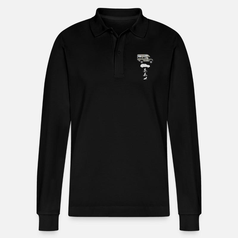 Evolution Offroad Camper - Stanley/Stella Unisex Bio-Langarm-Poloshirt Prepster - Schwarz