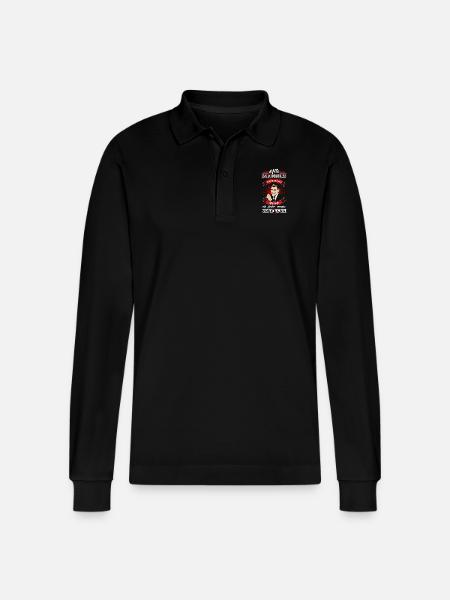 Koch - Beste Männer - Stanley/Stella Unisex Bio-Langarm-Poloshirt Prepster - Schwarz