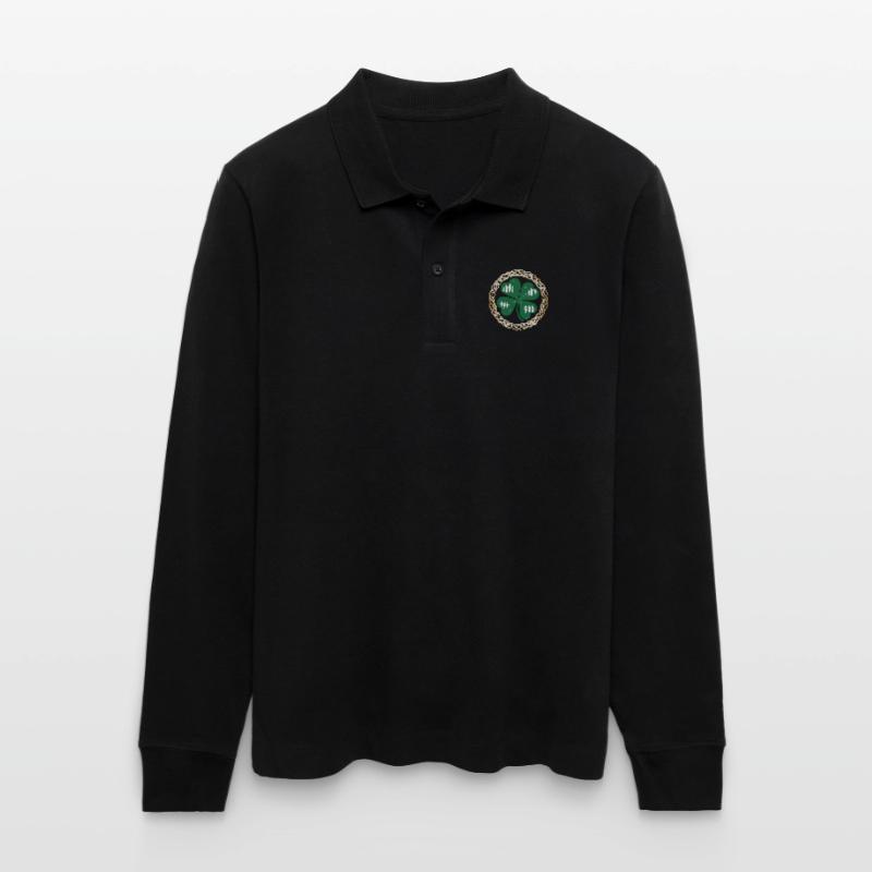 st patricks day Stanley/Stella Organic Unisex Long-Sleeved Polo Shirt Prepster