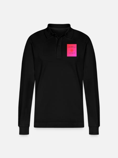 when trust is gone - Polo à manches longues bio PREPSTER Stanley/Stella Unisexe - noir