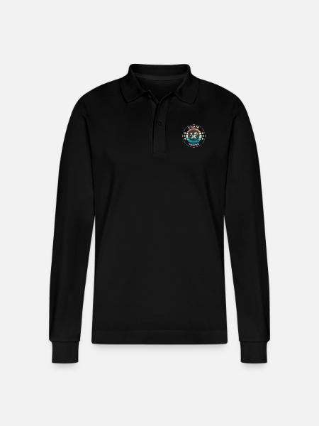 Ich kann nicht DIY - Stanley/Stella Unisex Bio-Langarm-Poloshirt Prepster - Schwarz