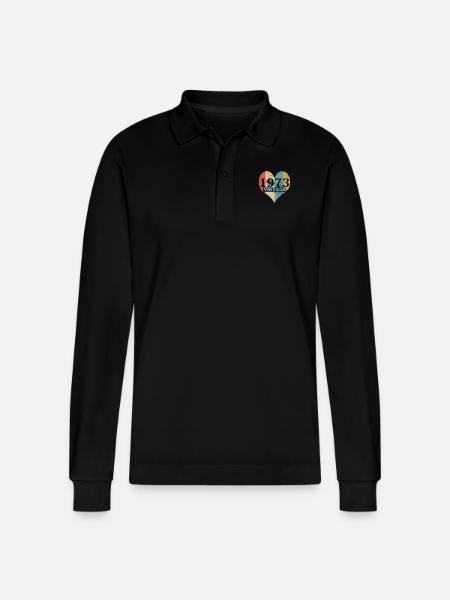 Weinlese 1973 Retro - Stanley/Stella Unisex Bio-Langarm-Poloshirt Prepster - Schwarz