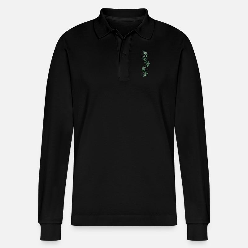 Fahrrad design - Stanley/Stella Unisex Bio-Langarm-Poloshirt Prepster - Schwarz