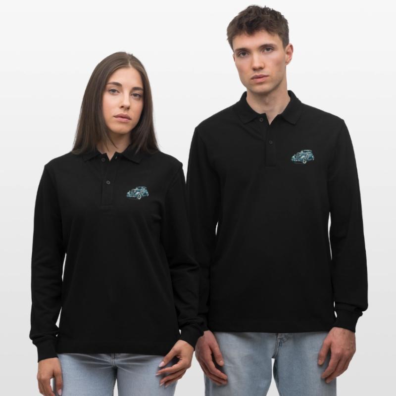 Oldtimer Oldtimer Illustration Stanley/Stella Unisex Bio-Langarm-Poloshirt Prepster