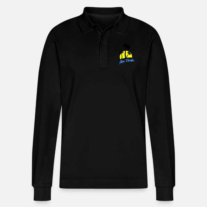 abu dhabi - Stanley/Stella Unisex Bio-Langarm-Poloshirt Prepster - Schwarz