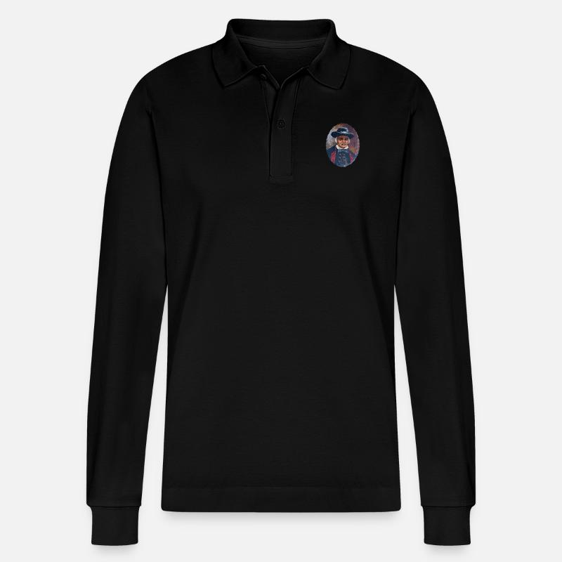 Schwarzwald Bauer - Stanley/Stella Unisex Bio-Langarm-Poloshirt Prepster - Schwarz