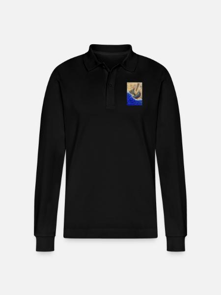 Échouage Mystique Collection : Résonance - Stanley/Stella Organic Unisex Long-Sleeved Polo Shirt Prepster - black
