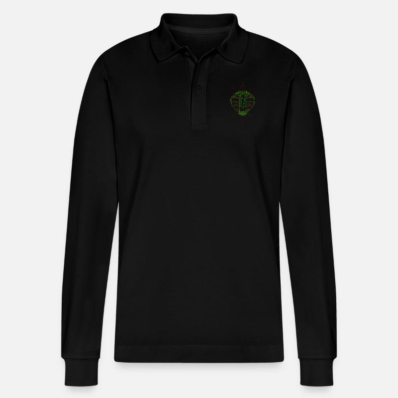 Kobra Design - Stanley/Stella Unisex Bio-Langarm-Poloshirt Prepster - Schwarz