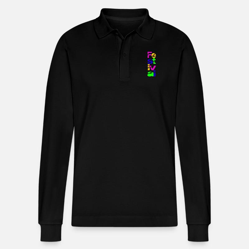 Fest - Stanley/Stella Unisex Bio-Langarm-Poloshirt Prepster - Schwarz