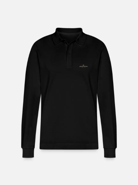 Augustin Original Family Logo - Stanley/Stella Organic Unisex Long-Sleeved Polo Shirt Prepster - black