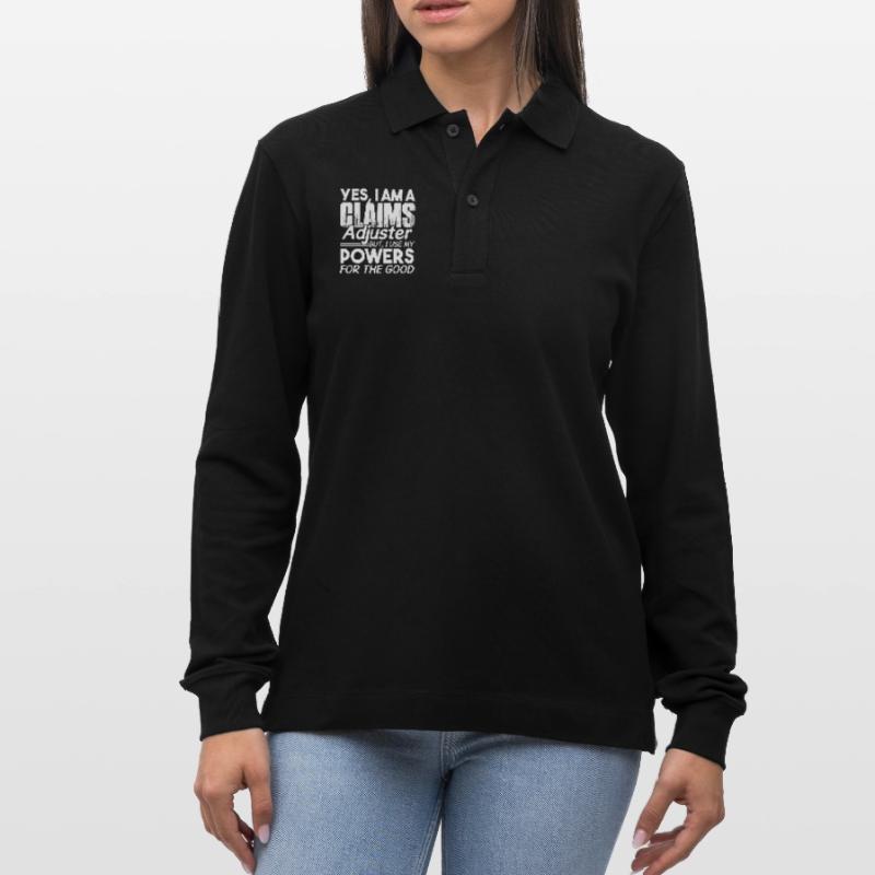Use Claims Adjuster Powers Stanley/Stella Organic Unisex Long-Sleeved Polo Shirt Prepster