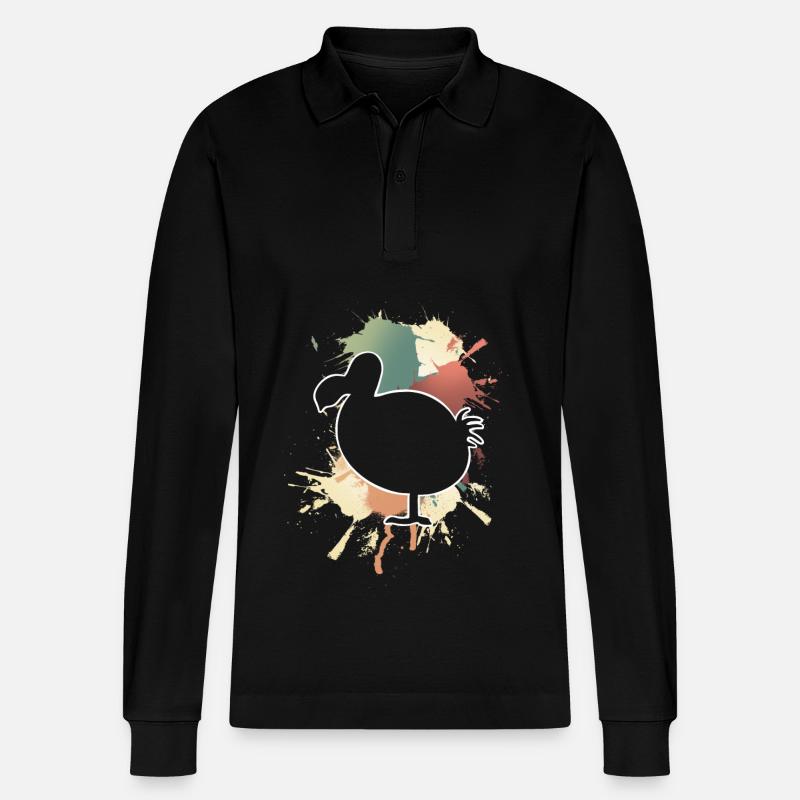 Dodo - Stanley/Stella Unisex Bio-Langarm-Poloshirt Prepster - Schwarz